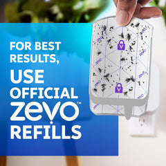 Zevo Flying Insect Trap Official Refill Cartridges - Fits Both Zevo Trap & MAX Indoor Fly Trap - Authentic Trap+Lock Technology to Catch Gnats, House & Fruit Flies (8 Official Refill Cartridges)
